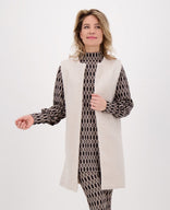 Je m'appelle Vesten Ecru / S/M/L Vest Teddy Bouclé | Ecru