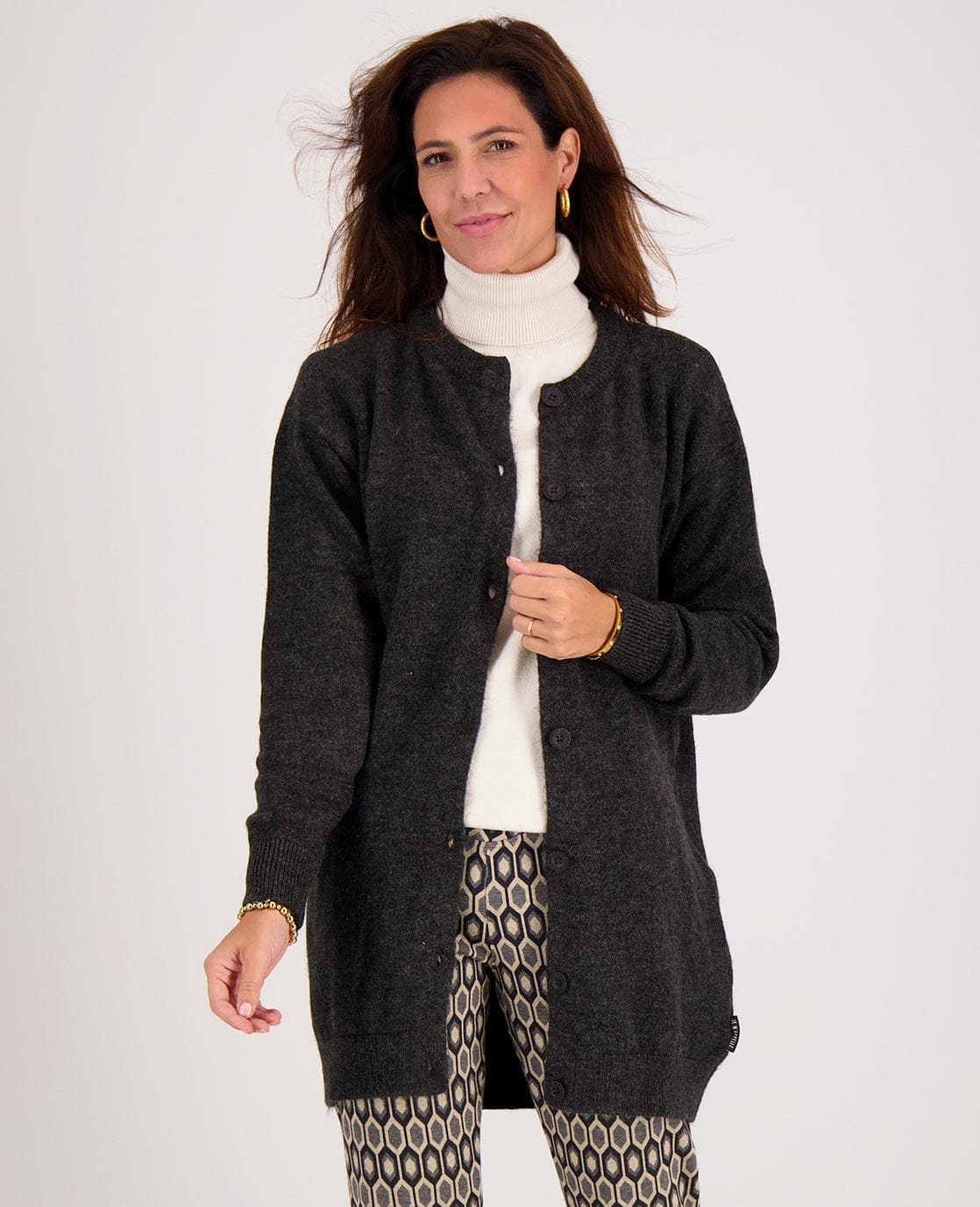 Je m'appelle Vesten Grijs / XS/S Veste Mara Longue | Grijs