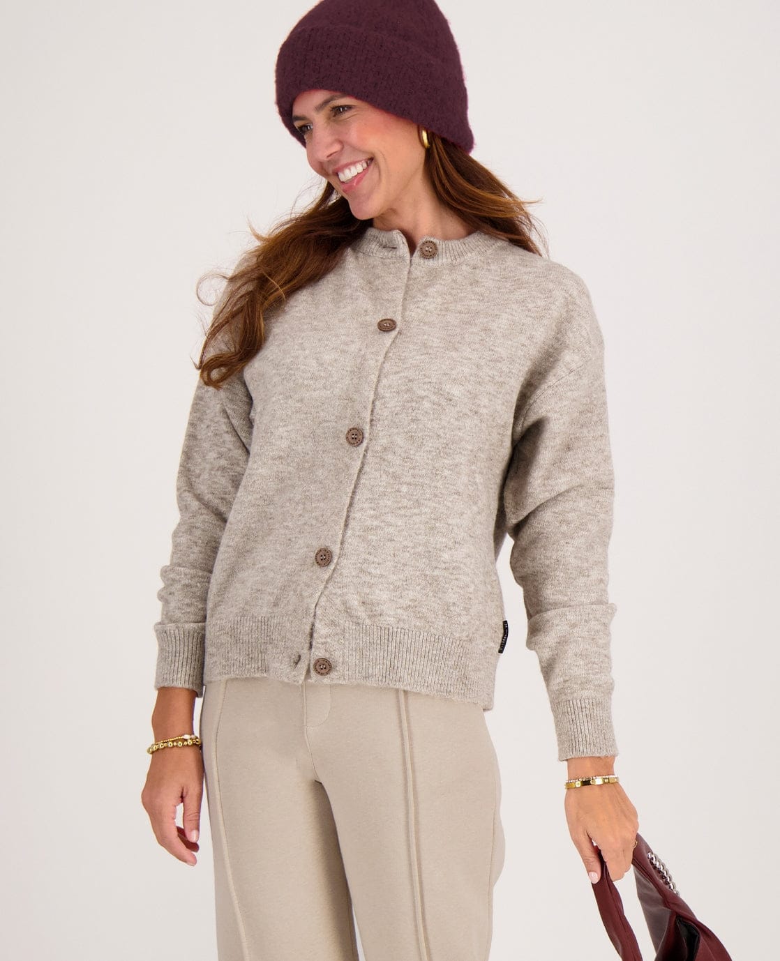 Je m'appelle Vesten Taupe / XS/S Veste Mara | Taupe