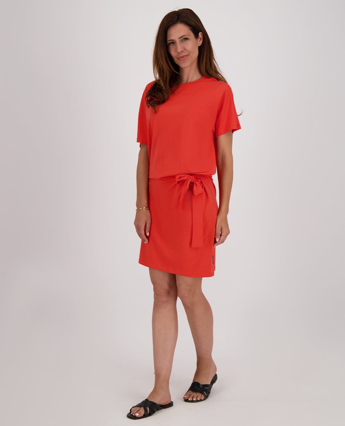 Je m'appelle Jurken Robe Hepburn | Oranjerood