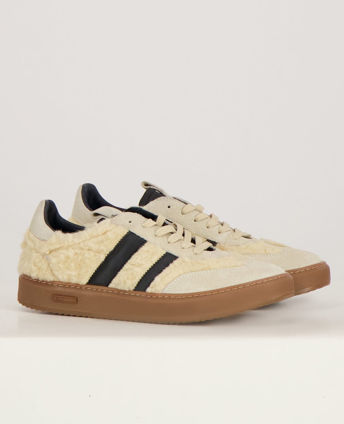Je m'appelle Schoenen Sneakers Stripes | Greige/Zwart