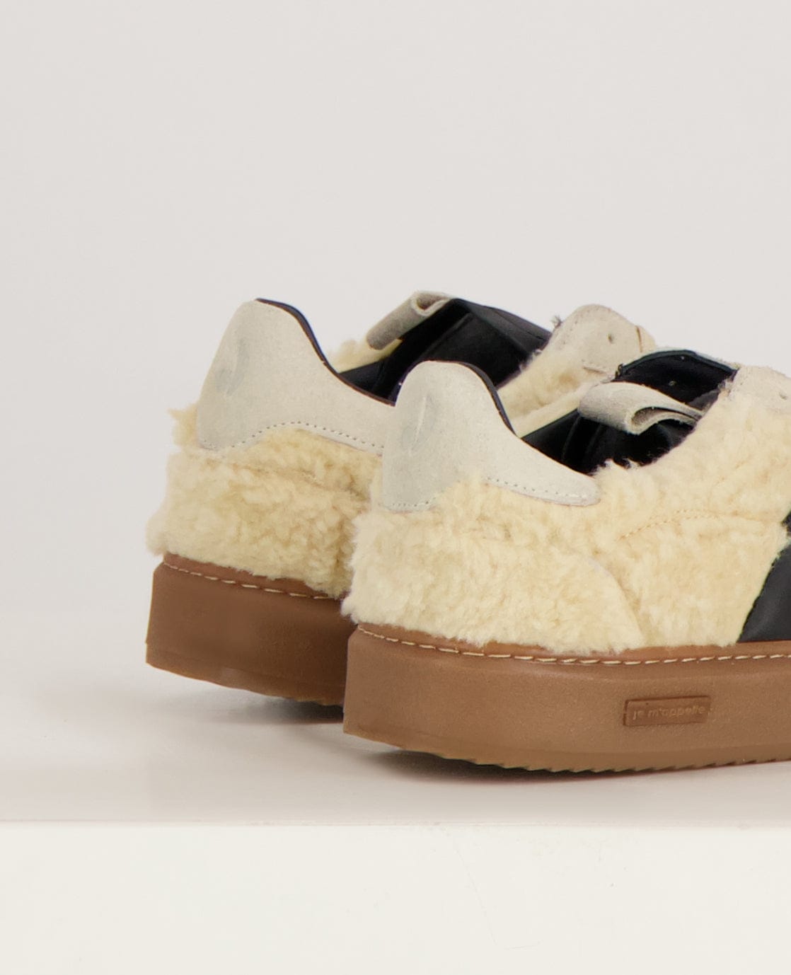 Je m'appelle Schoenen Sneakers Stripes | Greige/Zwart