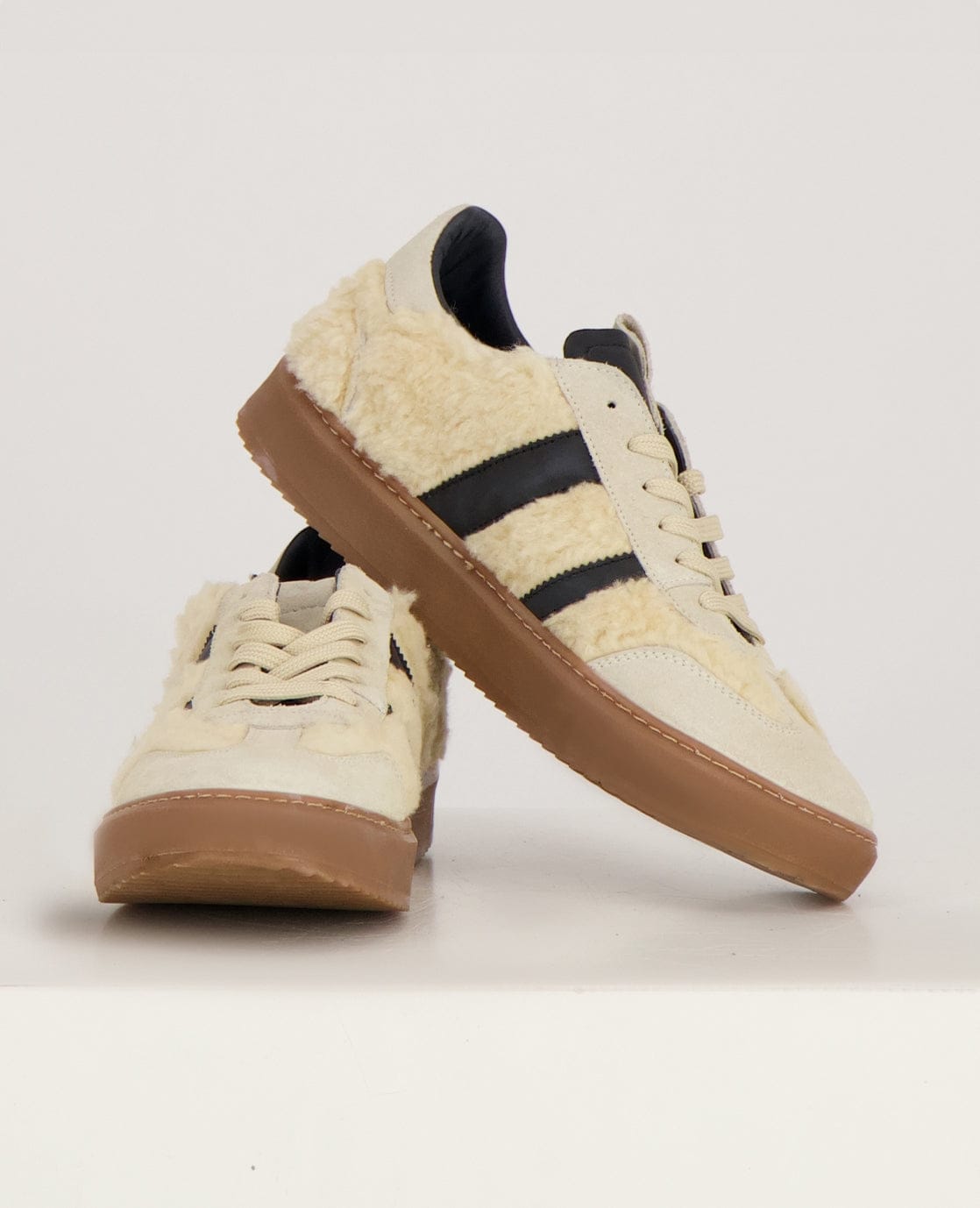 Je m'appelle Schoenen Greige/Zwart / 37 Sneakers Stripes | Greige/Zwart