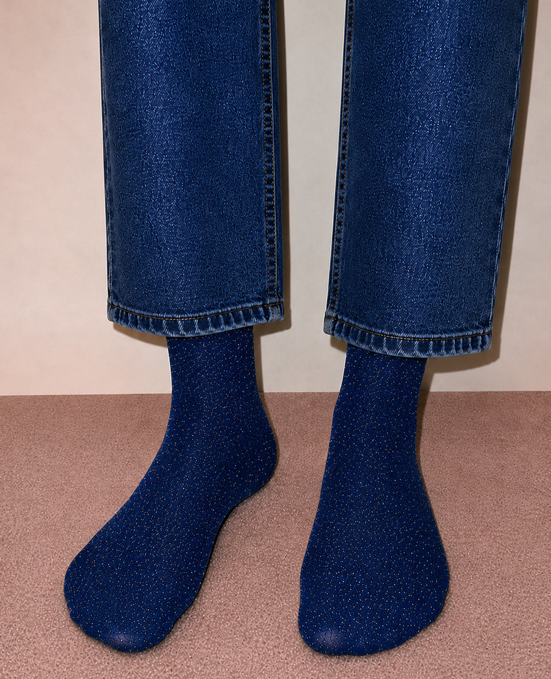 Socks Glitter | Cobalt Blue