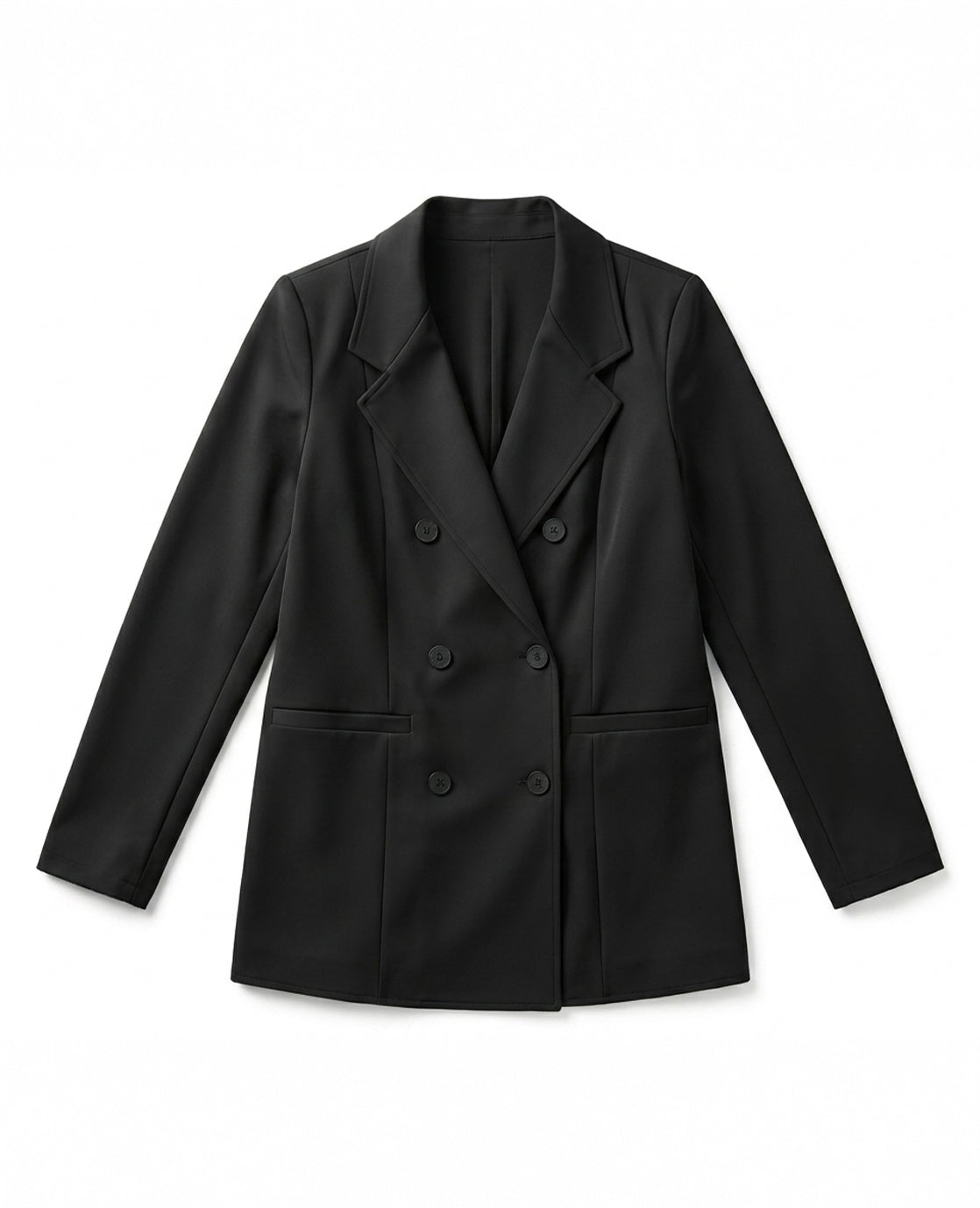 Blazer Double-Breasted Travel | Zwart
