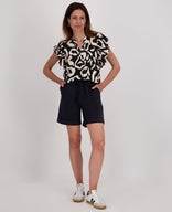 Je m'appelle Broeken Short Sylah Regular Travel | Zwart