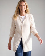 Je m'appelle Vesten Ecru Melange / XS/S Veste Mara Longue | Ecru Melange