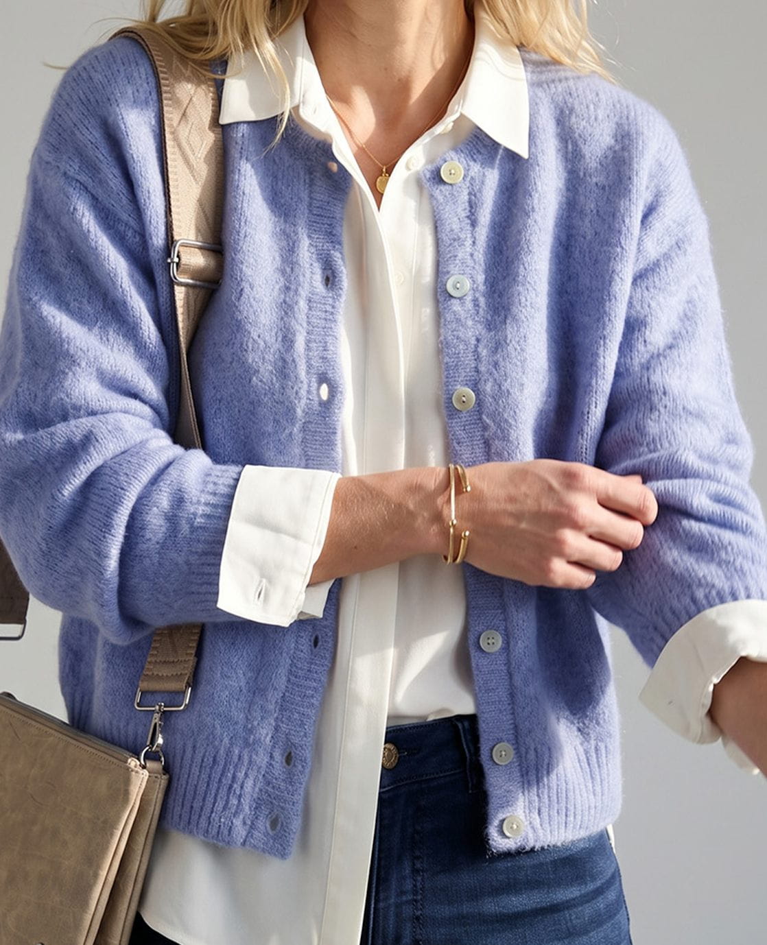 Je m'appelle Vesten Lavendel Melange / S/M/L Veste Diede | Lavendel Melange