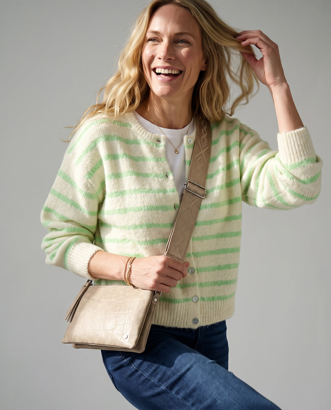 Veste Diede | Beige / Green